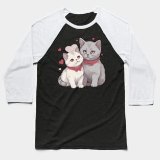 British Shorthair Cat Baseball T-Shirt